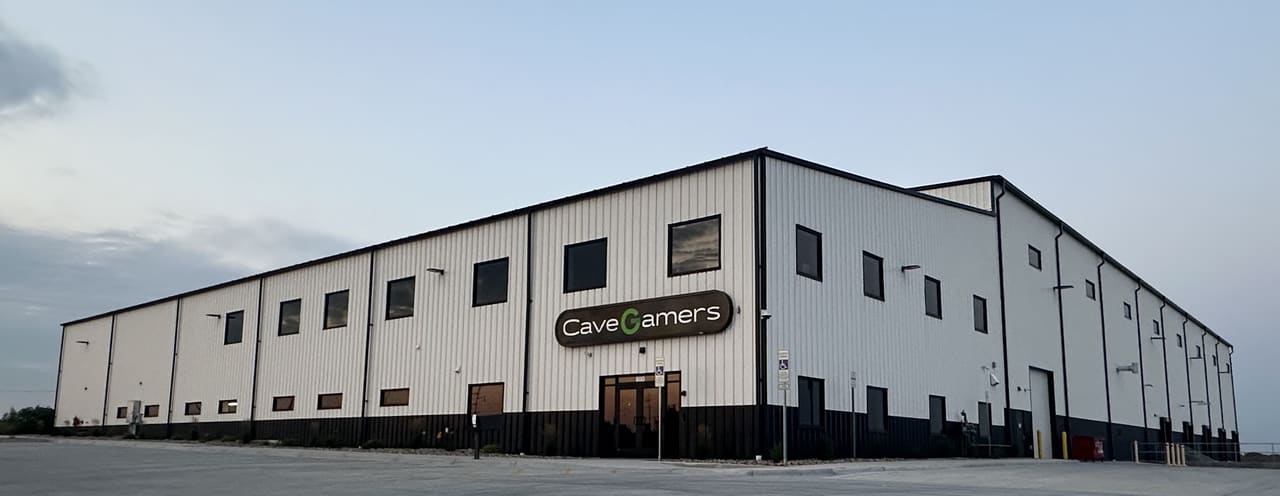 CaveGamers headquarters building in Sioux Falls, South Dakota