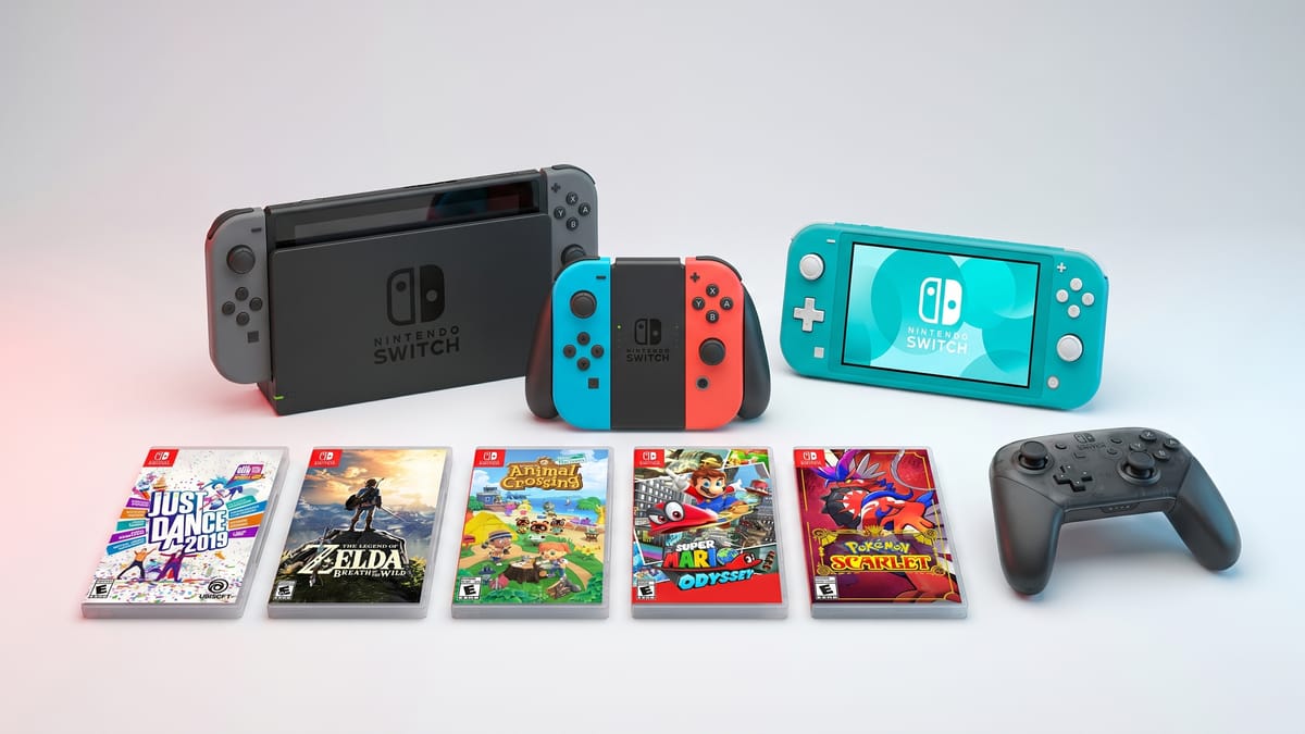 Nintendo Switch console, dock, and controllers accepted for cash trade-in